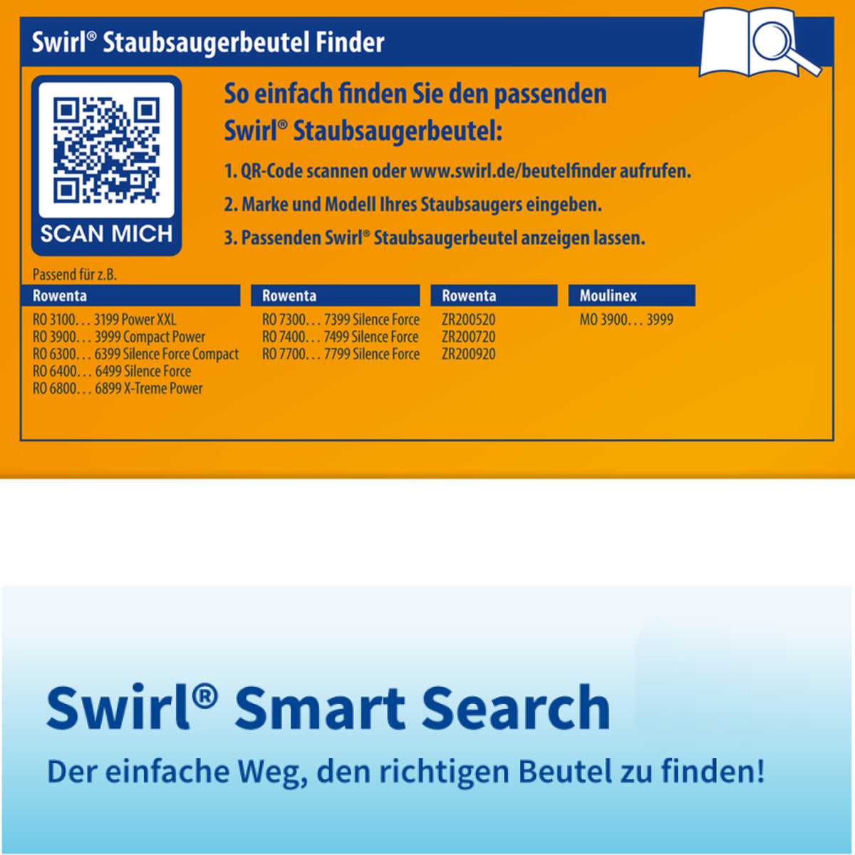 Staubsaugerbeutel kompatibel mit Swirl – declean-shop