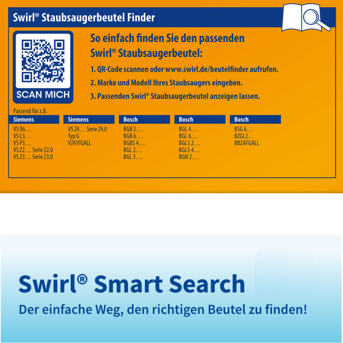 Staubsaugerbeutel kompatibel mit Swirl – declean-shop